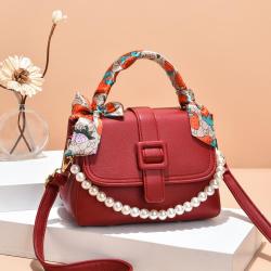 Custom Logo Fashion Luxury Pearl Hand Bags Customs Handbag For Women PU Waterproof Ladies Purses Girl