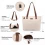 2022 LOVEVOOK wholesale Casual bag Multifunction Oxford ladies shoulder bags 2pc handbags sets 15.6in laptop women tote bags