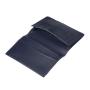 Full grain leather name card case bifold leather credit card case for men