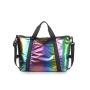 Fashion Shiny Laser Holographic Large Capacity Travel Overnight Bag Storage Dry Wet Separation Fitness Gym Bag