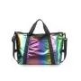 Fashion Shiny Laser Holographic Large Capacity Travel Overnight Bag Storage Dry Wet Separation Fitness Gym Bag