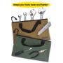 Gelory Custom Logo Durable Canvas Zipper Tool Storage Bags Handbag Recycled Large Camping Organize Container Tote Bag