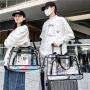 Transparent travel bag large capacity PVC travel bag fitness storage transparent  beach bag