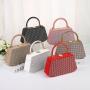 HR683 Women New Designed PU Diamond Brightly Clutch Handbag Fashion Retro Dinner Bag Ladies Luxury Metal Handheld Party Bag