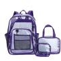 Wholesale Custom Outdoor Waterproof Clear PVC backpack Transparent See Through School Backpacks with Lunch Box