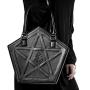 Custom design comic style women shoulder bag gothic pentacle embossed customized Ita cute spooky bag