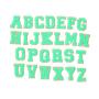 RTS 11 Colors DIY Self -Adhesive A-Z  Colorful Glitter Chenille Patches Chenille Embroidered Letters Adhesive Letter Patches