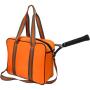 ZWY168 Wholesale Portable Badminton Tennis Tote Bag Men Women Oxford Outdoor Sport Training Ball Bag Orange Racquet Shoulder Bag