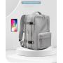 XL185 Students Durable Computer Backpack Waterproof Wearable Multicard Slot Backpack Expandable Large Capacity Shoulder Bag