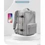 XL185 Students Durable Computer Backpack Waterproof Wearable Multicard Slot Backpack Expandable Large Capacity Shoulder Bag