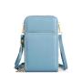 New Lady Fashion Three-Layer Zipper PU Mobile Phone Wallet Small satchel with Large Capacity Single Shoulder Multi-Functional