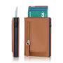 Custom Logo Trifold Slim Minimalist Wallet RFID Blocking Minimalist Credit Card Wallet with Money Pocket Zipper Card Case