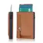 Custom Logo Trifold Slim Minimalist Wallet RFID Blocking Minimalist Credit Card Wallet with Money Pocket Zipper Card Case