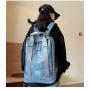 ZF346 Unisex Laptop Backpack Fashion Trendy PU Leather Business Custom College School Bag Cool Boy Leisure Travel Backpack