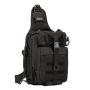 Luya Unisex Single Shoulder Fishing Backpack Outdoor Multi-Functional Chest Bag with Zipper Closure for Fishing Gear and Rods