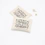 Eco-Friendly Thick Canvas Cotton Makeup Zipper Bag Beige Black Sunglasses Travel Zipper Canvas Cosmetic Pouch