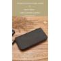 ZF258 Men Long Soft First Layer Cowhide Money Clip Zipper  Pockets Checkbook Cover Slim Card Holder Simple Coin Wallet