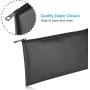 Gelory Large Capacity Pencil Bag Pen Case Student Stationery Pouch Zipper Closure Soft PU Leather Pencil Pouch