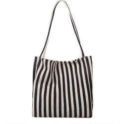 ZR725 Environmentally Friendly Shopping Bag Stripe Fashion Ladies Casual Shoulder Bags Cute Graffiti Simple Versatile Tote bag