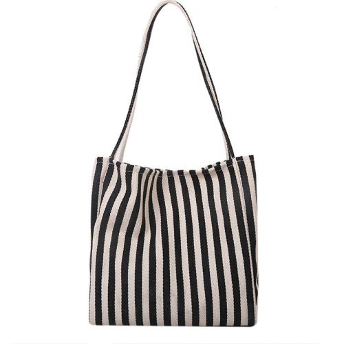 ZR725 Environmentally Friendly Shopping Bag Stripe Fashion Ladies Casual Shoulder Bags Cute Graffiti Simple Versatile Tote bag