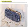 Hot sale women wedding bridal bling diamond banquet party handbag rhinestone golden evening bags clutch luxury sac tendance 2024