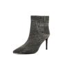 Bottes Femme Ladies Autumn Winter Cowgirl Boots Pointy Toe Stiletto Heels Stylish Dress Short Boots Women Denim Ankle Booties
