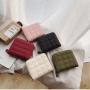 2024 popular design mini small wallet women short wallets pu leather zipper cute coin purse student embroidery wallet