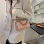 2024 new fashion shoulder strap small square pocket simple broadband bag ladies casual bag