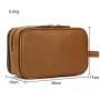 2024 Custom Luxury Genuine Leather Storage Hand Bag For Men Cosmetic Bags