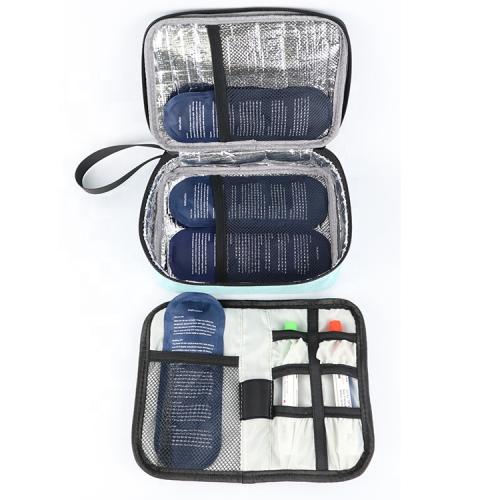 Sky Blue Epipen Carrying Case Insulin Cooling Bag Epipen Carry Case Ice Bag Thermal Cooler Bag Medicine for Insulin