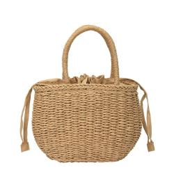 Straw Bag Women 2024 New Ins Fashion Braided Handbag Summer Beach Handbag