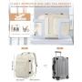 LOVEVOOK 2024 quilted office computer travel fashion laptop backpack bag large 40L carry on flight approved travel men backpacks