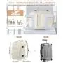 LOVEVOOK 2024 quilted office computer travel fashion laptop backpack bag large 40L carry on flight approved travel men backpacks
