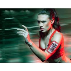 HR430 Neoprene Mobile Phone Arm Bag Fitness Arm Band Outdoor Sports Waterproof Cycling Bag Transparent Safety Reflective Belt