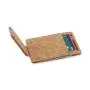 Custom Cork Leather Credit Card Holder Wallet Slim RFID Blocking Magnetic Card Holder