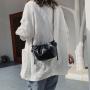 2024 Fashion Small Cloud Bag Female PU Leather Single Shoulder Messenger Bag Women