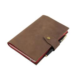 High Quality Refillable Leather Journal Cover Personalized A5 Leather Notebook Cover