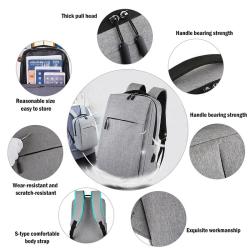 2023 Hot selling Travel Smell Proof Backpack  anti theft polyester fashion laptop backpack laptop back pack chargeable usb