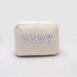 Keymay Hot Sale Bridesmaid Gift Idea DIY Women Teen Birthday Gift Monogram Pouch Bag Makeup Bag Cosmetic Cosmetics Bag Luxury