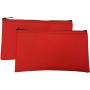 Gelory Custom Logo Solid Color Pencil Case Promotional Wholesale Portable Zipper Pencil Bag