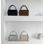 2023 PU Premium Sling Shoulder Messenger Bag Mini Wristlet Hand Clutch Bag Women's Versatile Crossbody Fashion Small Square Bag