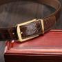 High Quality Mens Belt Pin Buckle Belt Cinturones Hombre Genuine Leather Crocodile Belts For Men