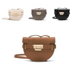 Wholesale Fashion Pu Leather  Small Shoulder Bag  Vintage Handbag Ladies Luxury Designer Saddle Bag for Women Cross body Bag