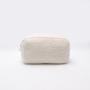 Factory Whole Soft Fluff Designer Makeup Organizer Bag Eco-friendly Ziplock Teddy Pouch Bag Custom Sherpa Cosmetic Bag
