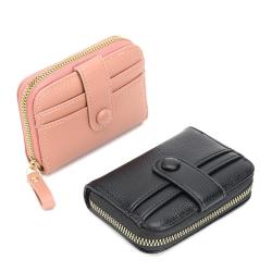 ZR186 Lychee Pattern Organ Card Bag 2023 New Short Women's Zero Wallet Large Capacity Multi-card Zipper Wallet
