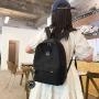 Gelory Fashion Solid Color Soft Adjustable Shoulder Straps Daily Use School Bag Custom Smiley Face Logo Nylon Students Backpack