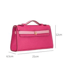Fashion Vegan Leather Luxury Lock Ladies Small Handbags Custom Logo Classic Hand Bags High Quality Trendy Crossbody Bag Women