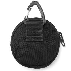 Gelory China Wholesale Daily Mini Black Round Coin Purse Keychain Pouch Accessories Case