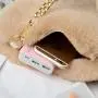 Wholesale Purses Winter Heart Shaped Handbags Faux Fur Handbags For Women