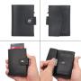 2024 Supplier Customize Aluminum Credit Card Holder Slim RFID Blocking Metal Pop Up Wallet